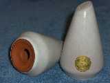 Frankoma Westwinds shakers glazed white sand